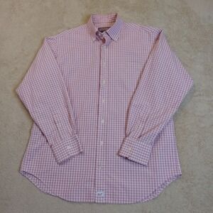 Vineyard Vines Murray Shirt Long Sleeve Button‎ Down Check Red Medium
